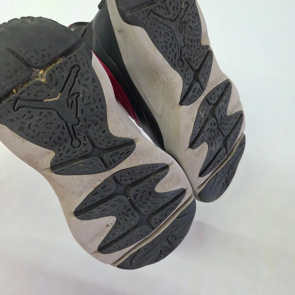 Jordan‎ Drip 23 Rain Boots Kids Size 2Y Black Red Waterproof CT5798-006 Jumpman